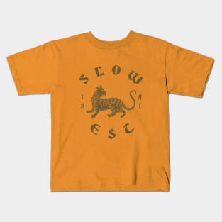 Slowest Tiger Kids T-Shirt